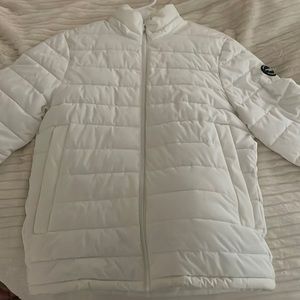 Long sleeve white puffer jacket